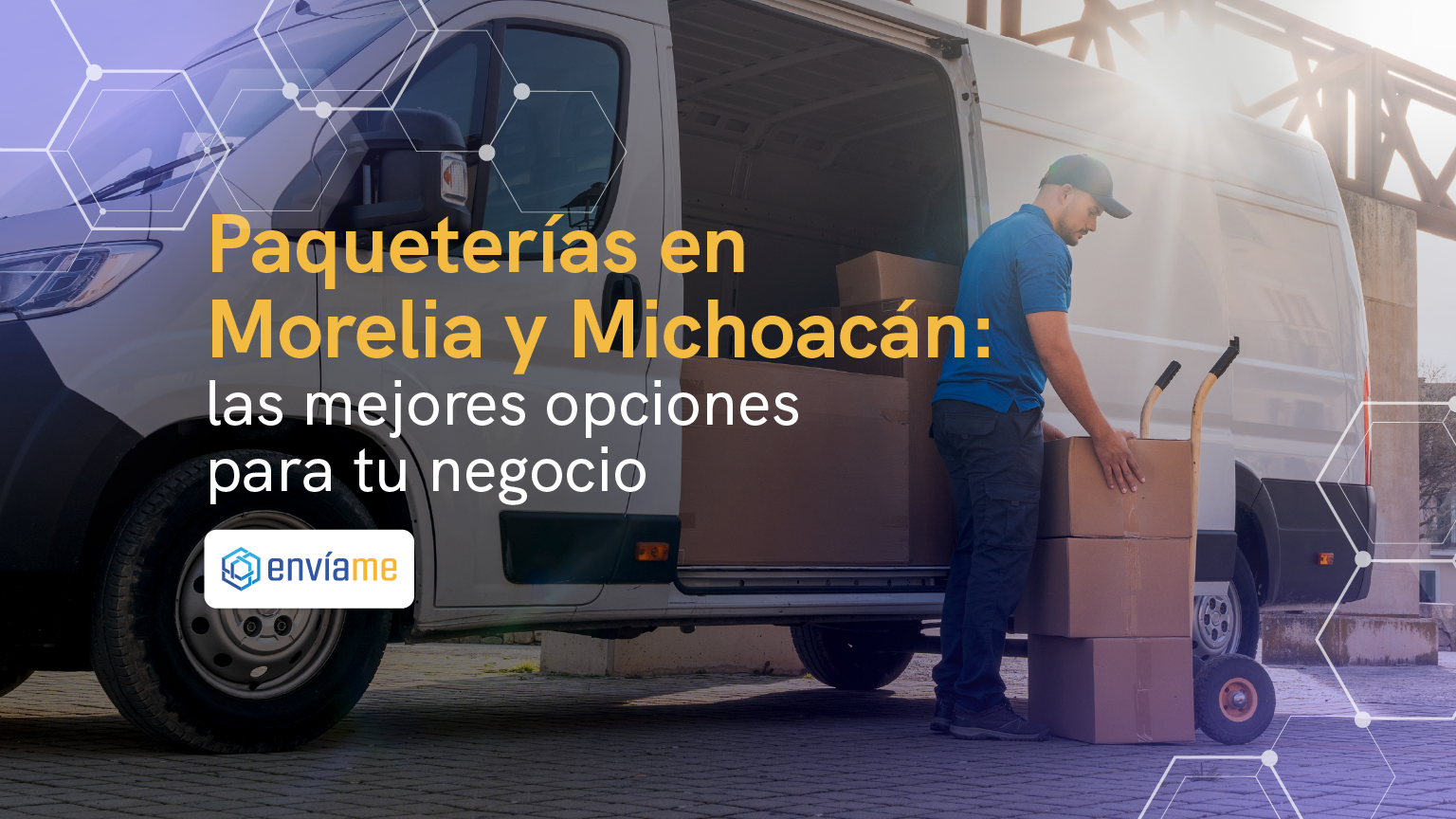 Conductor entregando paquetes en México